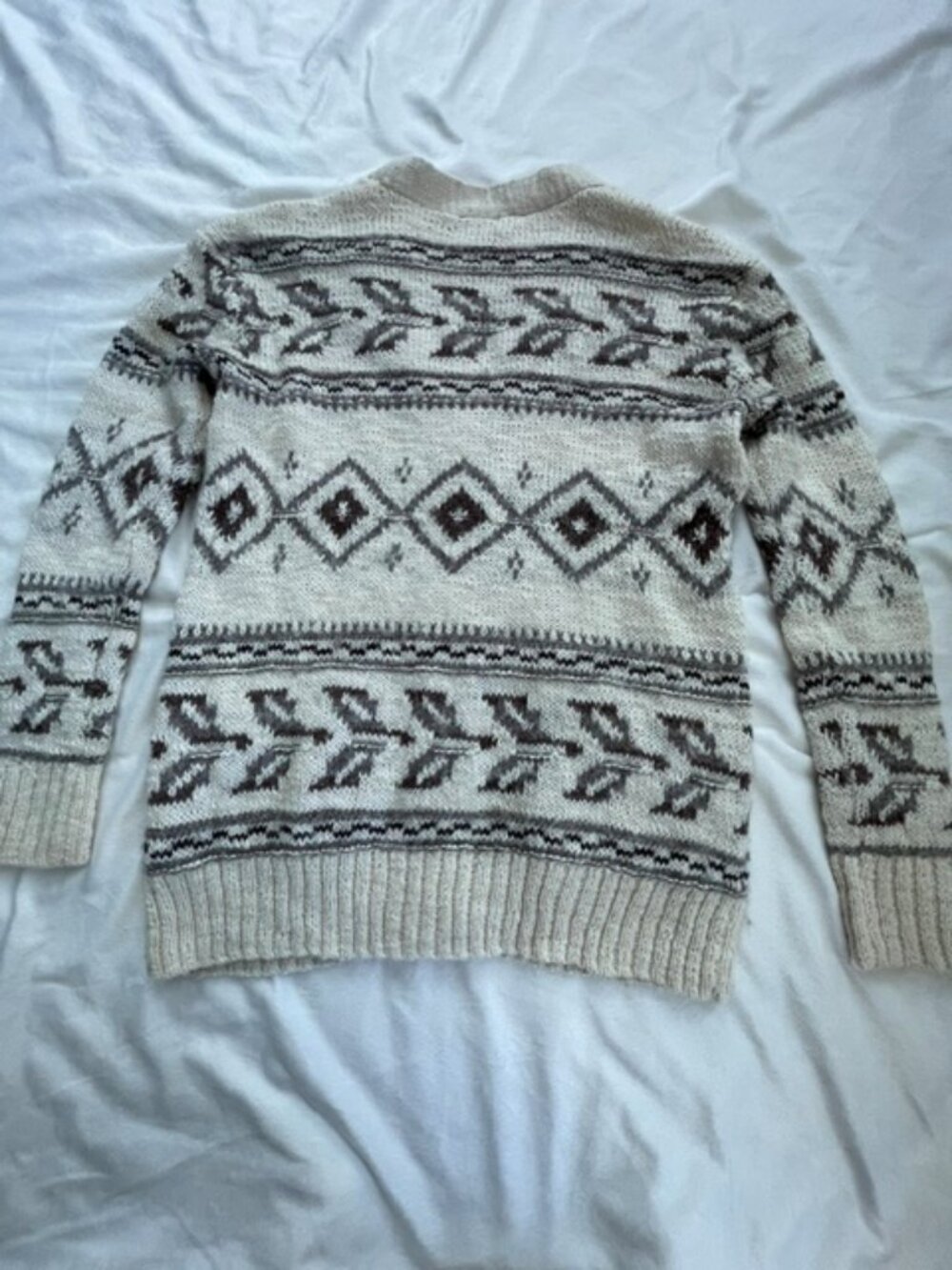 Polo Ralph Lauren Cardigan Sweater Women's Wool Alpaca V-Neck, Beige, Size S - Picture 2 of 7